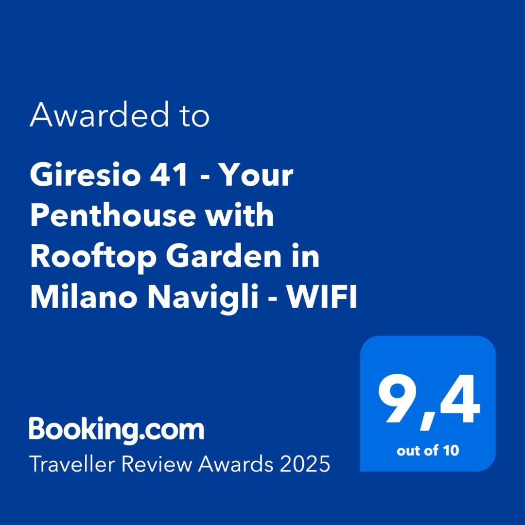 Giresio 41 - Your Penthouse With Rooftop Garden In Milano Navigli - Wifi Buitenkant foto